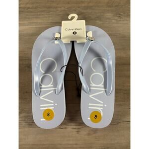 Calvin Klein Light‎ Blue Women's Size 8 Flip Flop Sandal- New with Tags